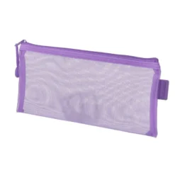 BOLSA ZIPPER BAG LIDERPAPEL POLIESTER TRANSPIRABLE MULTIUSOS TICKET 230X115 MM MORADO PASTEL