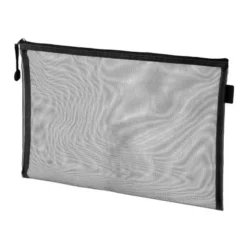 BOLSA ZIPPER BAG LIDERPAPEL POLIESTER TRANSPIRABLE MULTIUSOS DIN A4 NEGRO