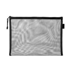 BOLSA ZIPPER BAG LIDERPAPEL POLIESTER TRANSPIRABLE MULTIUSOS DIN A5 NEGRO