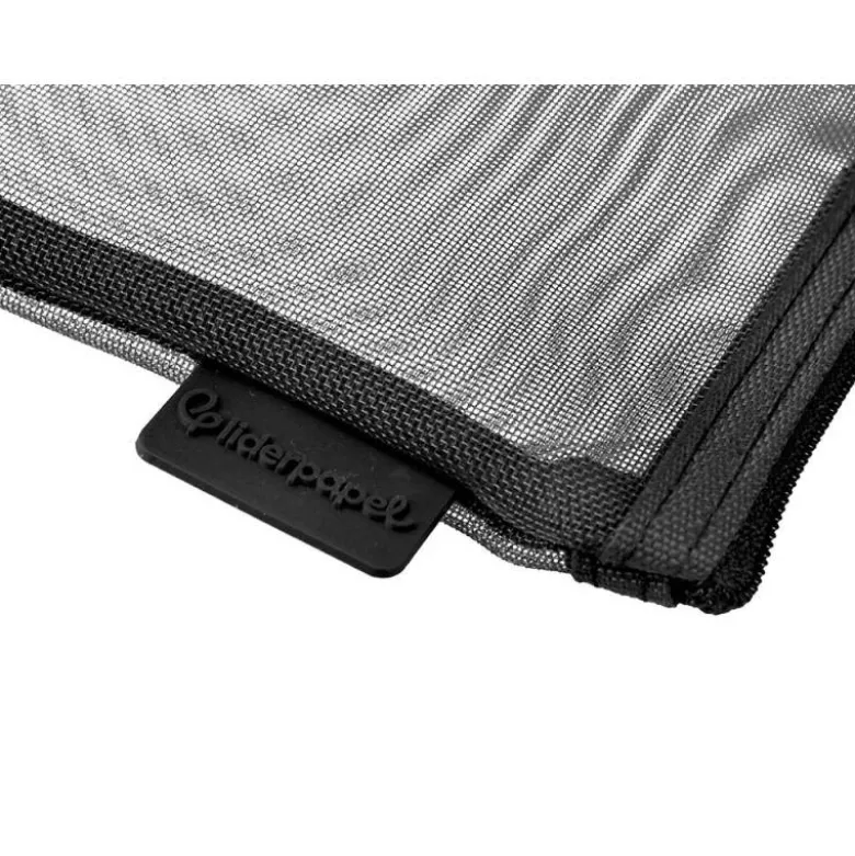 BOLSA ZIPPER BAG LIDERPAPEL POLIESTER TRANSPIRABLE MULTIUSOS DIN A6 NEGRO