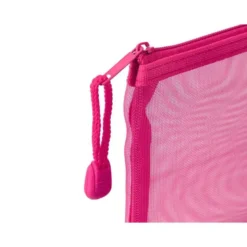 BOLSA ZIPPER BAG LIDERPAPEL POLIESTER TRANSPIRABLE MULTIUSOS DIN A5 ROSA