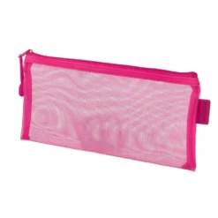 BOLSA ZIPPER BAG LIDERPAPEL POLIESTER TRANSPIRABLE MULTIUSOS TICKET 230X115 MM ROSA