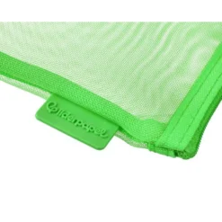 BOLSA ZIPPER BAG LIDERPAPEL POLIESTER TRANSPIRABLE MULTIUSOS DIN A4 VERDE PASTEL