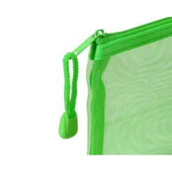 BOLSA ZIPPER BAG LIDERPAPEL POLIESTER TRANSPIRABLE MULTIUSOS TICKET 230X115 MM VERDE PASTEL