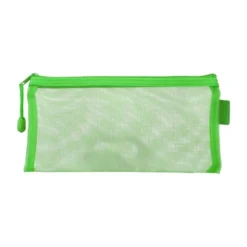 BOLSA ZIPPER BAG LIDERPAPEL POLIESTER TRANSPIRABLE MULTIUSOS TICKET 230X115 MM VERDE PASTEL