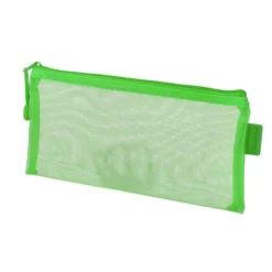 BOLSA ZIPPER BAG LIDERPAPEL POLIESTER TRANSPIRABLE MULTIUSOS TICKET 230X115 MM VERDE PASTEL