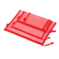BOLSA ZIPPER BAG LIDERPAPEL POLIESTER TRANSPIRABLE MULTIUSOS EXPOSITOR DE 40 UNIDADES TAMAÑOS Y COLORES