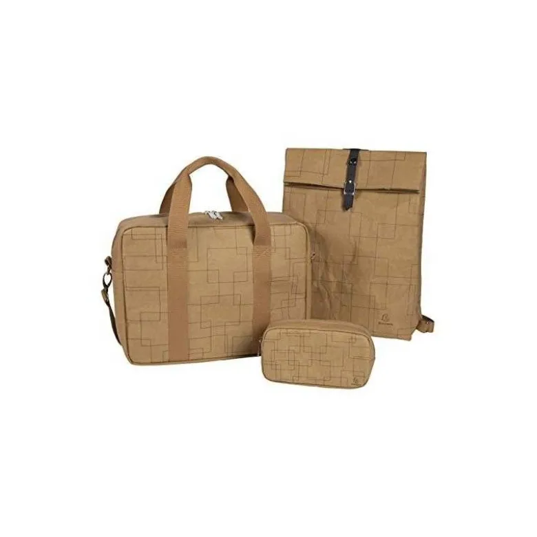BOLSO ESCOLAR EXACOMPTA ETERNECO CUERO IMITACION VEGETAL GRANDE RECTANGULAR 105X75X205 MM