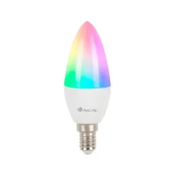 BOMBILLA NGS SMART WIFI LED BULB GLEAM 514C HALOGENA COLORES 5W 500 LUMENES E14 REGULABLE EN INTESIDAD