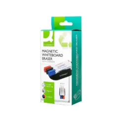 BORRADOR Q-CONNECT MAGNETICO CON ROTULADOR NEGRO ROJO Y AZUL PARA PIZARRA BLANCA