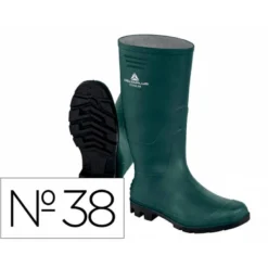 BOTAS DELTAPLUS DE SEGURIDAD STONE PVC VERDE SUELA DE TACOS TALLA 38