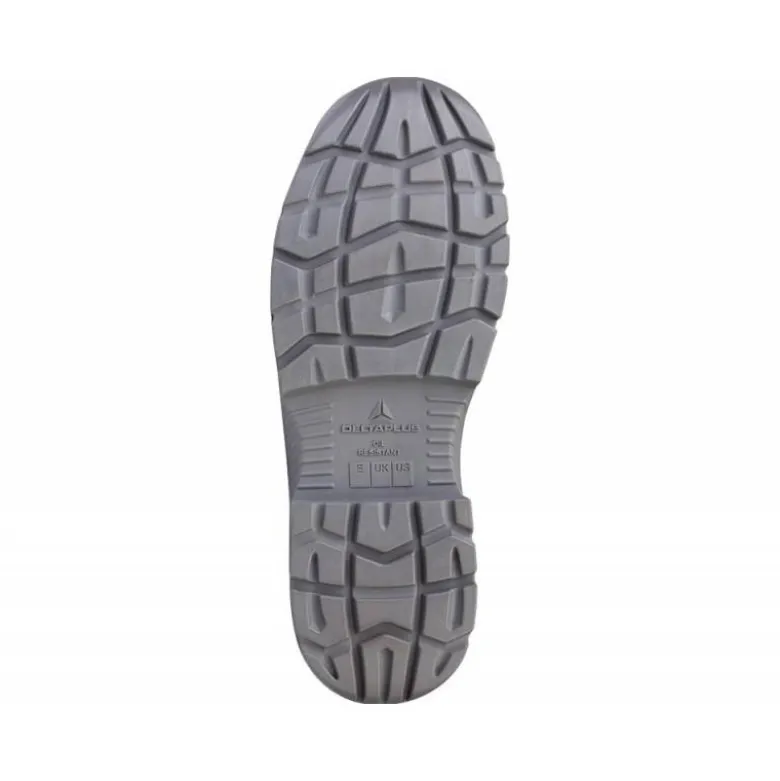 BOTAS DELTAPLUS DE SEGURIDAD PIEL CRUPON PIGMENTADA SUELA PU BI-DENSIDAD COLOR NEGRO TALLA 45