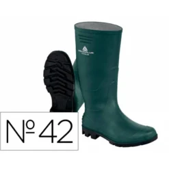 BOTAS DELTAPLUS DE SEGURIDAD STONE PVC VERDE SUELA DE TACOS TALLA 42