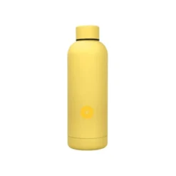 BOTELLA PORTALIQUIDOS ANTARTIK ISOTERMICA ACERO INOXIDABLE LIBRE DE BPA COLOR AMARILLO 500 ML