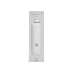 BOTELLA PORTALIQUIDOS ANTARTIK ISOTERMICA ACERO INOXIDABLE LIBRE DE BPA COLOR BLANCO 750 ML