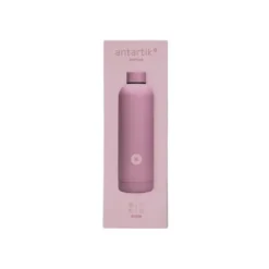 BOTELLA PORTALIQUIDOS ANTARTIK ISOTERMICA ACERO INOXIDABLE LIBRE DE BPA COLOR ROSA 500 ML