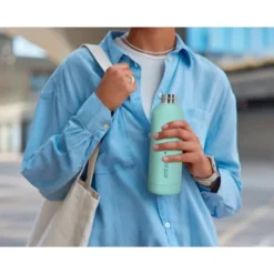BOTELLA PORTALIQUIDOS ANTARTIK ISOTERMICA ACERO INOXIDABLE LIBRE DE BPA COLOR MENTA 500 ML
