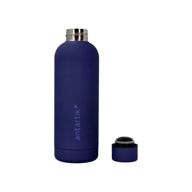 BOTELLA PORTALIQUIDOS ANTARTIK ISOTERMICA ACERO INOXIDABLE LIBRE DE BPA COLOR AZUL 500 ML