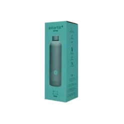 BOTELLA PORTALIQUIDOS ANTARTIK ISOTERMICA ACERO INOXIDABLE LIBRE DE BPA COLOR TURQUESA 500 ML