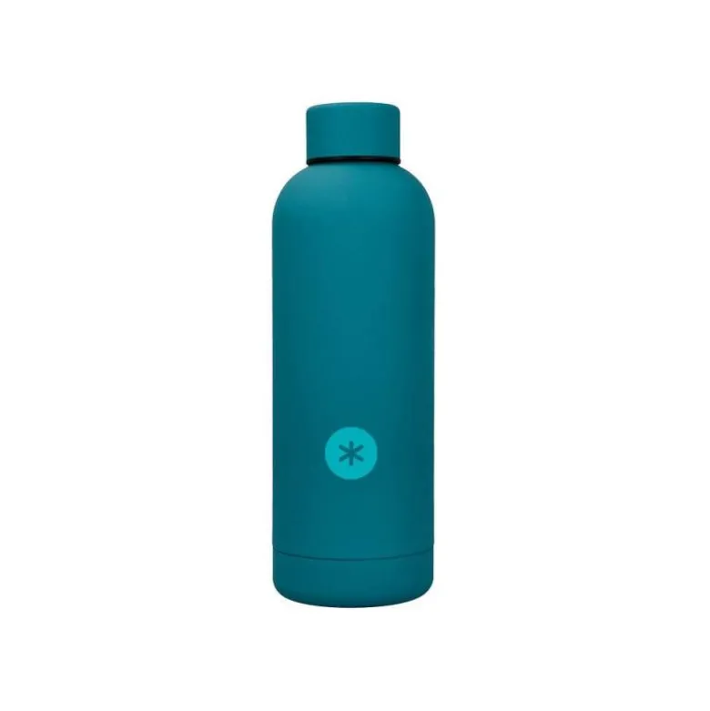 BOTELLA PORTALIQUIDOS ANTARTIK ISOTERMICA ACERO INOXIDABLE LIBRE DE BPA COLOR TURQUESA 500 ML