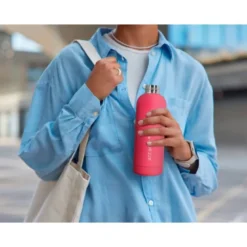 BOTELLA PORTALIQUIDOS ANTARTIK ISOTERMICA ACERO INOXIDABLE LIBRE DE BPA COLOR FUCSIA 500 ML