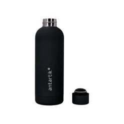 BOTELLA PORTALIQUIDOS ANTARTIK ISOTERMICA ACERO INOXIDABLE LIBRE DE BPA COLOR NEGRO 500 ML
