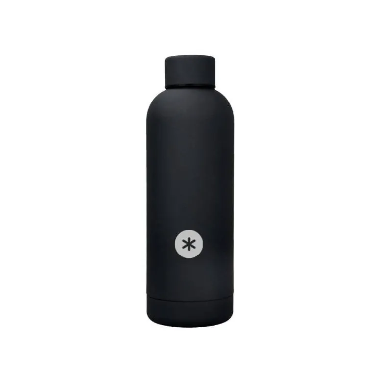 BOTELLA PORTALIQUIDOS ANTARTIK ISOTERMICA ACERO INOXIDABLE LIBRE DE BPA COLOR NEGRO 500 ML