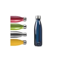 BOTELLA PORTALIQUIDOS IBILI ACERO INOXIDABLE TERMO COLOR AZUL CAPACIDAD 500 ML