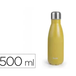 BOTELLA PORTALIQUIDOS IBILI ACERO INOXIDABLE TERMO COLOR MANGO CAPACIDAD 500 ML