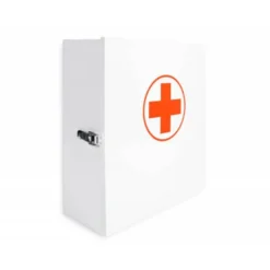 BOTIQUIN Q-CONNECT METALICO 4 COMPARTIMENTOS VACIO PRIMEROS AUXILIOS 330X360X120 MM