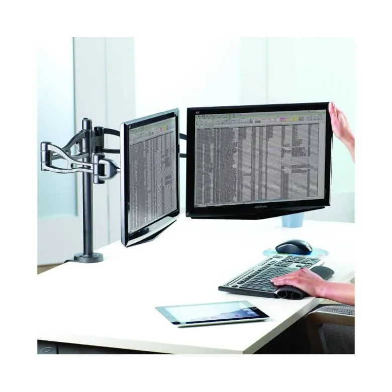 Brazo flexible para monitor doble Fellowes Professional