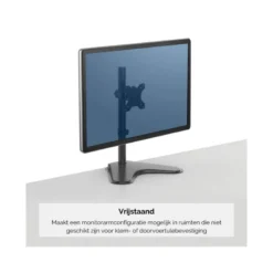 BRAZO PARA MONITOR FELLOWES SERIE PROFESSIONAL AJUSTABLE ALTURA 1 PANTALLA SERIE BRAZO HORIZONTAL NORMATIVA VESA