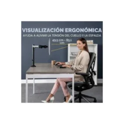 BRAZO PARA MONITOR FELLOWES REFLEX AJUSTABEL EN ALTURA HASTA 45 CM HASTA 8 KG