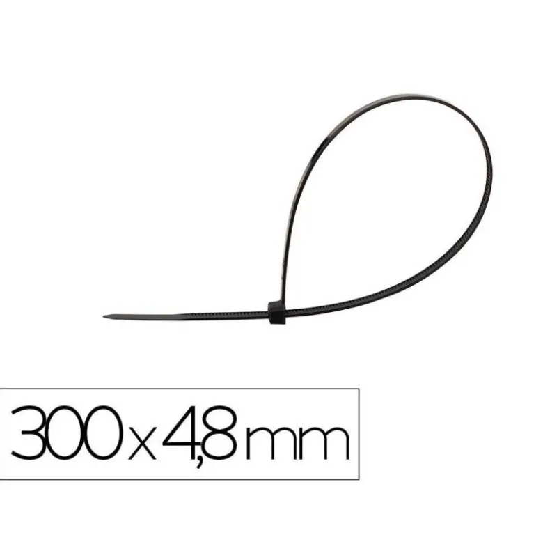 BRIDA Q-CONNECT COLOR NEGRO 300X4,8 MM BOLSA DE 100 UNIDADES