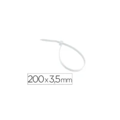 Bridas 3M para exterior color blanca 200x3,5 mm