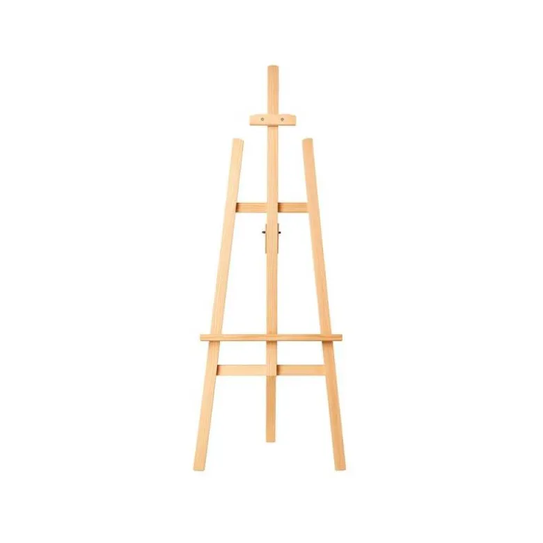 CABALLETE DE PIE PINTOR LIDERPAPEL MADERA DE PINO BARNIZADO 58,5X175X75 CM CERTIFICADO FSC