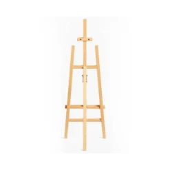 CABALLETE DE PIE PINTOR LIDERPAPEL MADERA DE PINO BARNIZADO 58,5X175X75 CM CERTIFICADO FSC