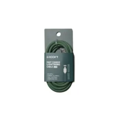 CABLE GROOVY USB 2.0 TIPO C A TIPO C LONGITUD 1 MT SILICONA COLOR VERDE SALVIA