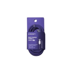 CABLE GROOVY USB TIPO C A USB TIPO C LONGITUD 1 MT COLOR MORADO