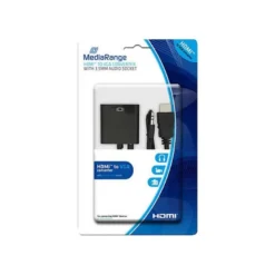 CABLE HDMI A VGA JACK 3.5 MM MEDIARANGE NEGRO