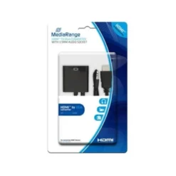 CABLE HDMI A VGA JACK 3.5 MM MEDIARANGE NEGRO