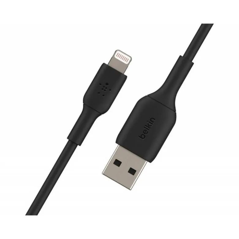 CABLE LIGHTNING BELKIN CAA001BT2MBK A USB-A BOOST CHARGE LONGITUD 2 M COLOR NEGRO