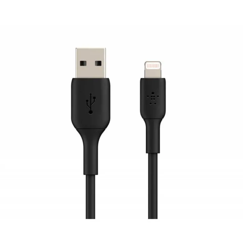 CABLE LIGHTNING BELKIN CAA001BT2MBK A USB-A BOOST CHARGE LONGITUD 2 M COLOR NEGRO