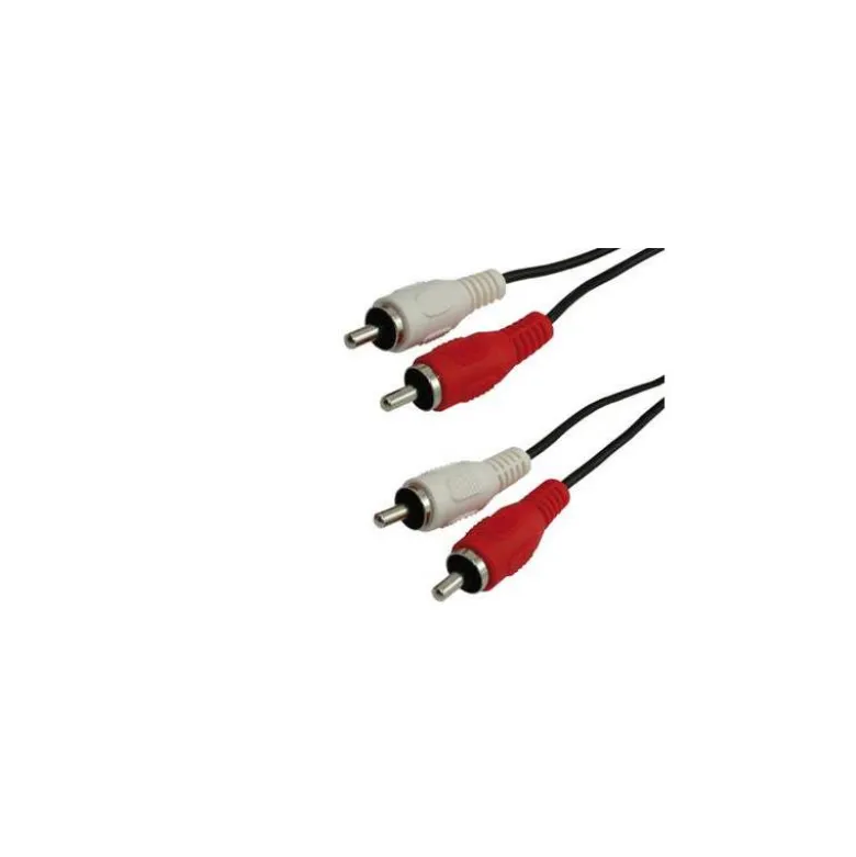 Cable RCA marca Mediarange longitud 3 metros audio y video 2 conectores