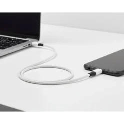 CABLE USB-C A USB-C Q-CONNECT PVC LONGITUD 3M BLANCO