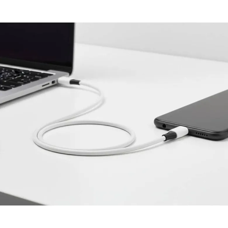 CABLE USB-C A USB-C Q-CONNECT PVC LONGITUD 3M BLANCO