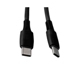 CABLE USB-C A USB-C Q-CONNECT PVC LONGITUD 1M NEGRO