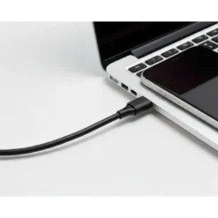 CABLE USB-C A USB-C Q-CONNECT PVC LONGITUD 1M NEGRO