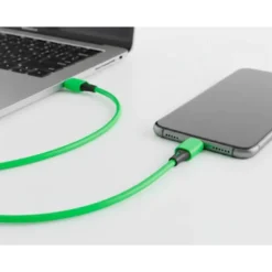 CABLE USB-C A USB-C Q-CONNECT PVC LONGITUD 2M VERDE