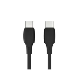CABLE USB-C A USB-C Q-CONNECT PVC LONGITUD 2M NEGRO
